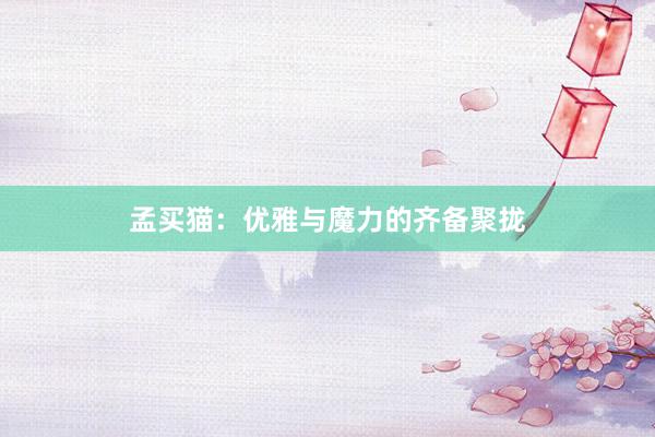 孟买猫:优雅与魔力的齐备聚拢